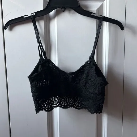 Aerie Midnight Lace Bralette Size Small - Picture 2 of 5